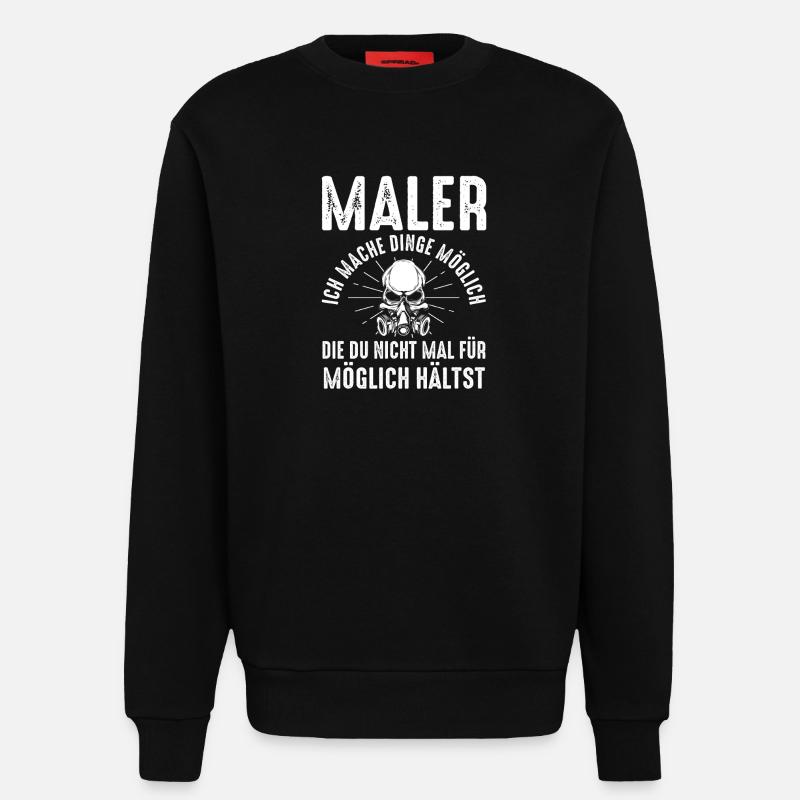 Master Painter Journeyman Painter - Sweatshirt - made by SPREAD  - SOLID BLACK