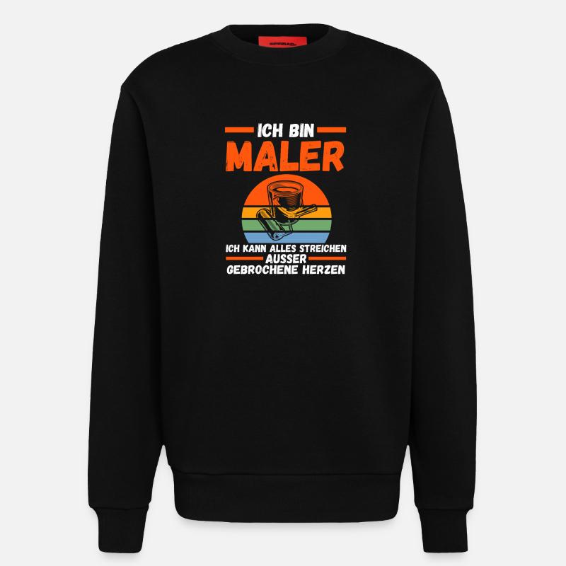 Master Painter Journeyman Painter - Sweatshirt - made by SPREAD  - SOLID BLACK