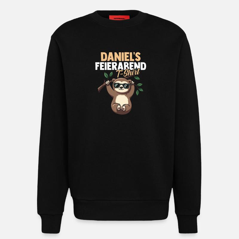 Faultier Daniel - Sweatshirt - made by SPREAD  - SOLID BLACK