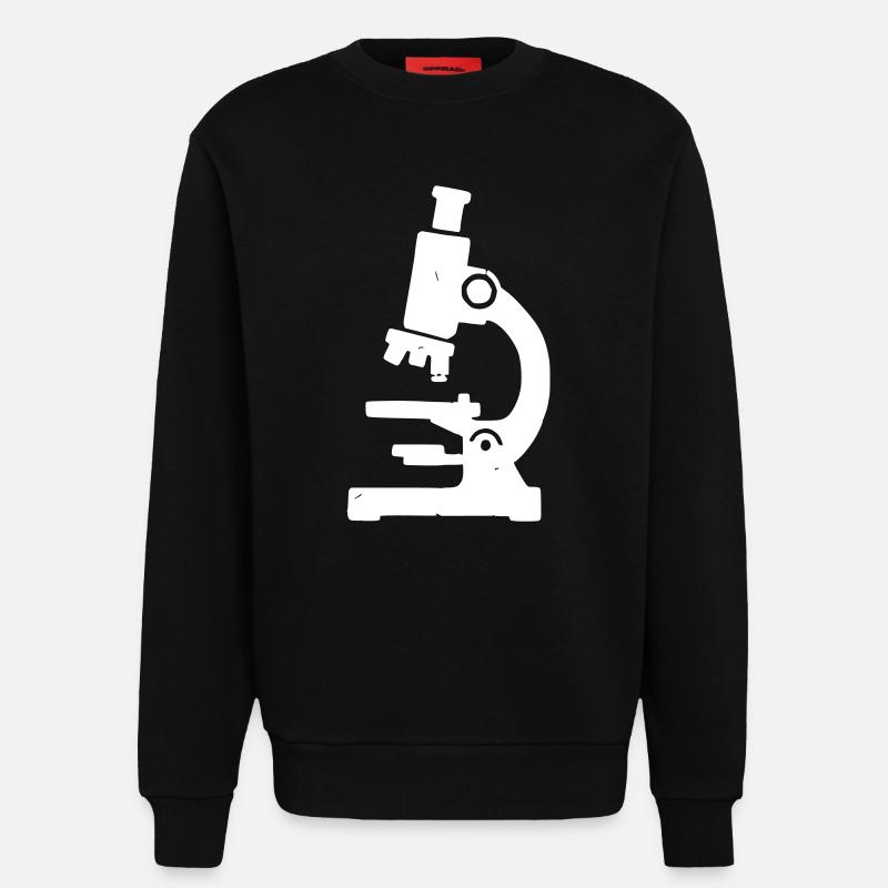 Texture du tampon microscope - Sweat bio décontracté fabriqué en UE - SOLID BLACK