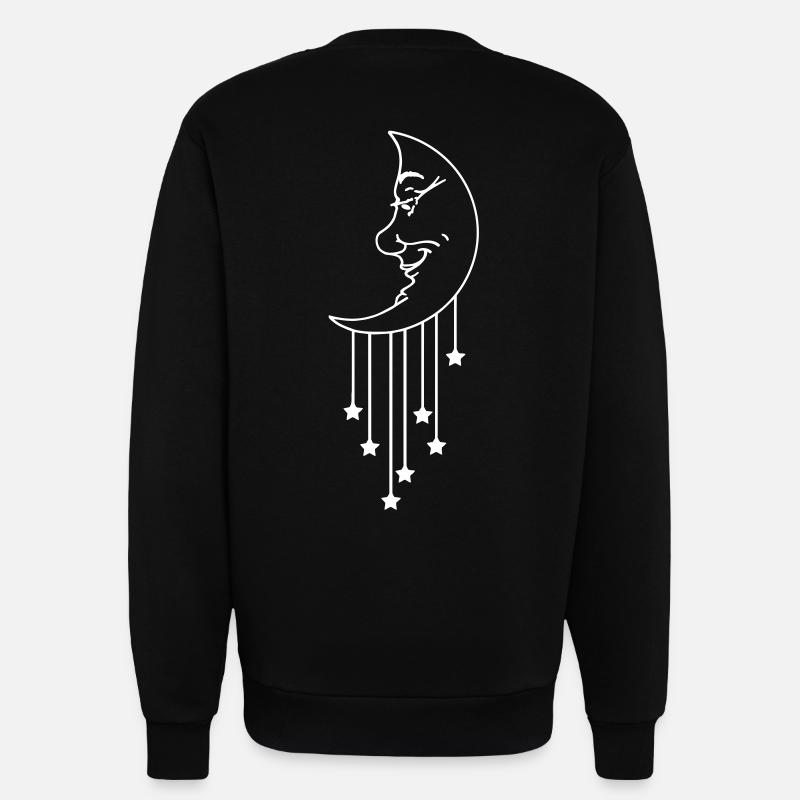 Moon Star - mond (1c) - Sweatshirt - made by SPREAD  - SOLID BLACK