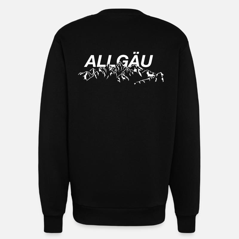 Allgäuer Berge - Sweatshirt - made by SPREAD - SOLID BLACK