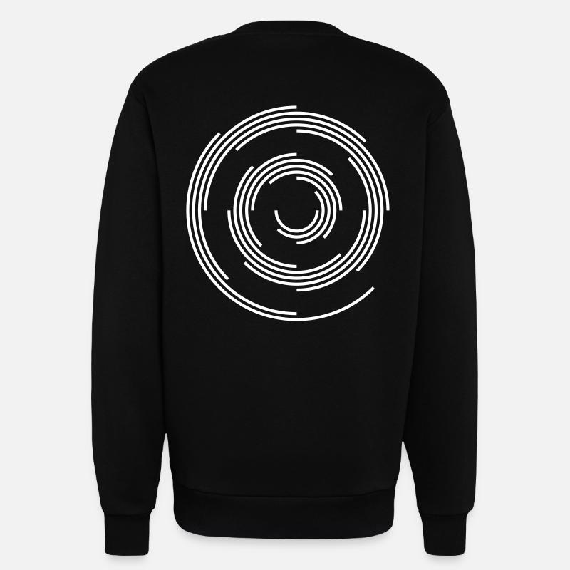spiral tekno 23 - Sweatshirt - made by SPREAD  - SOLID BLACK