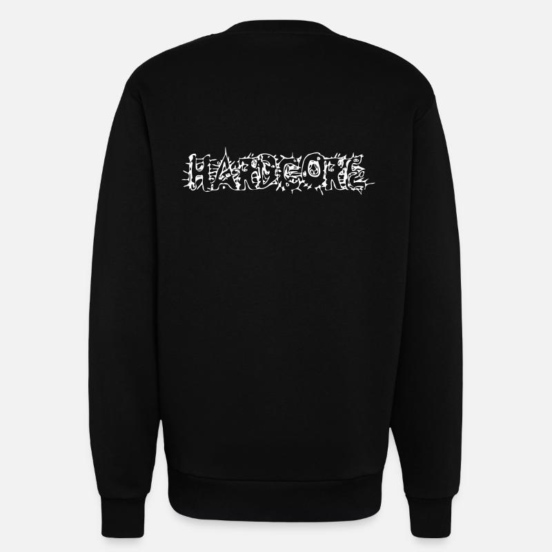Hardcore - Sweatshirt - made by SPREAD - SOLID BLACK