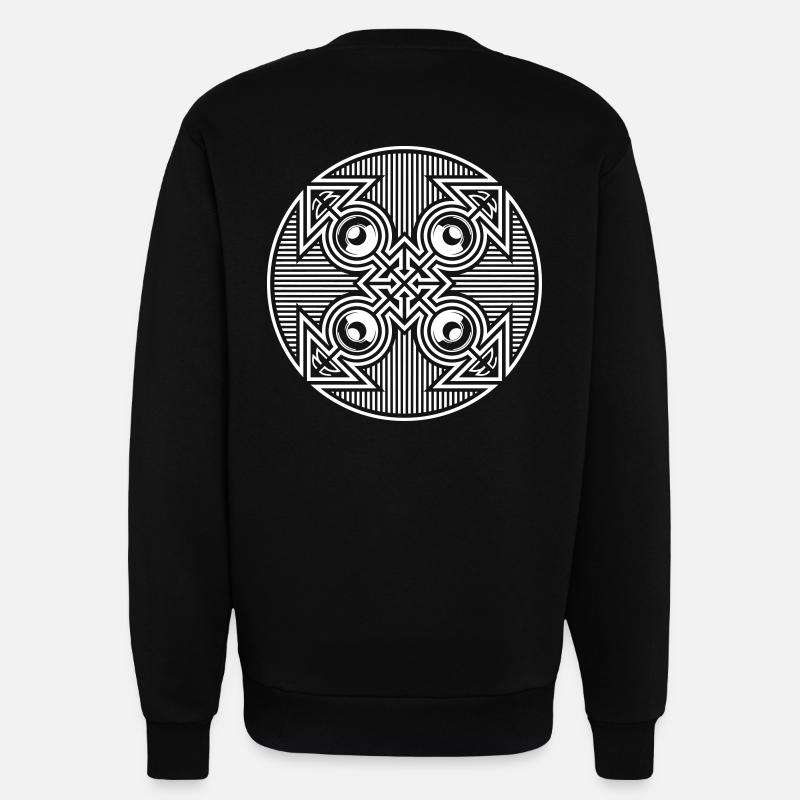 Tekno 23 arrow speaker - Sweatshirt - made by SPREAD  - SOLID BLACK