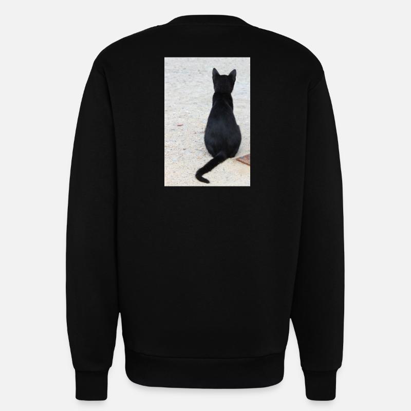 Katze Kätzchen Katzenshirt Geschenk - Sweatshirt - made by SPREAD - SOLID BLACK