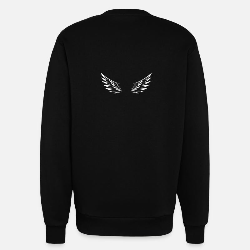 Wings - Sweatshirt - made by SPREAD  - SOLID BLACK