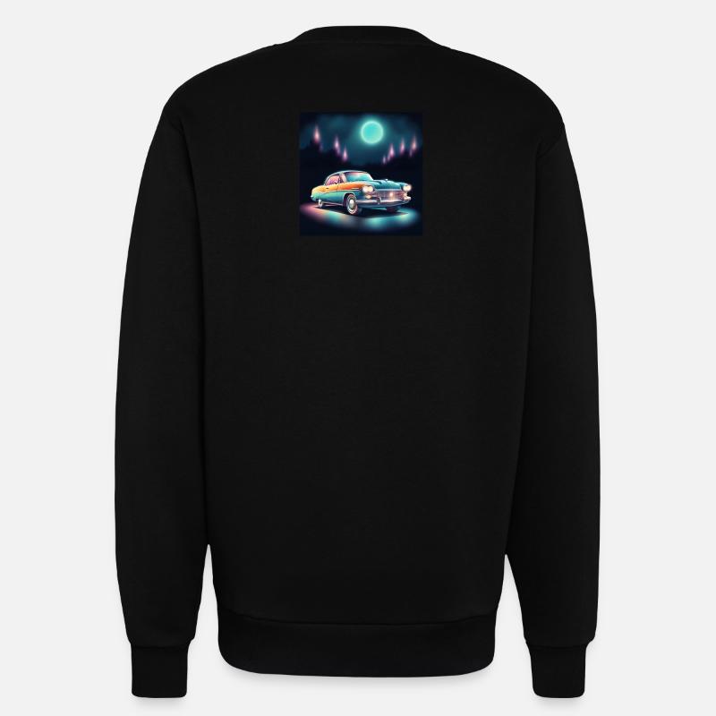 Retro Auto - Sweatshirt - made by SPREAD  - SOLID BLACK