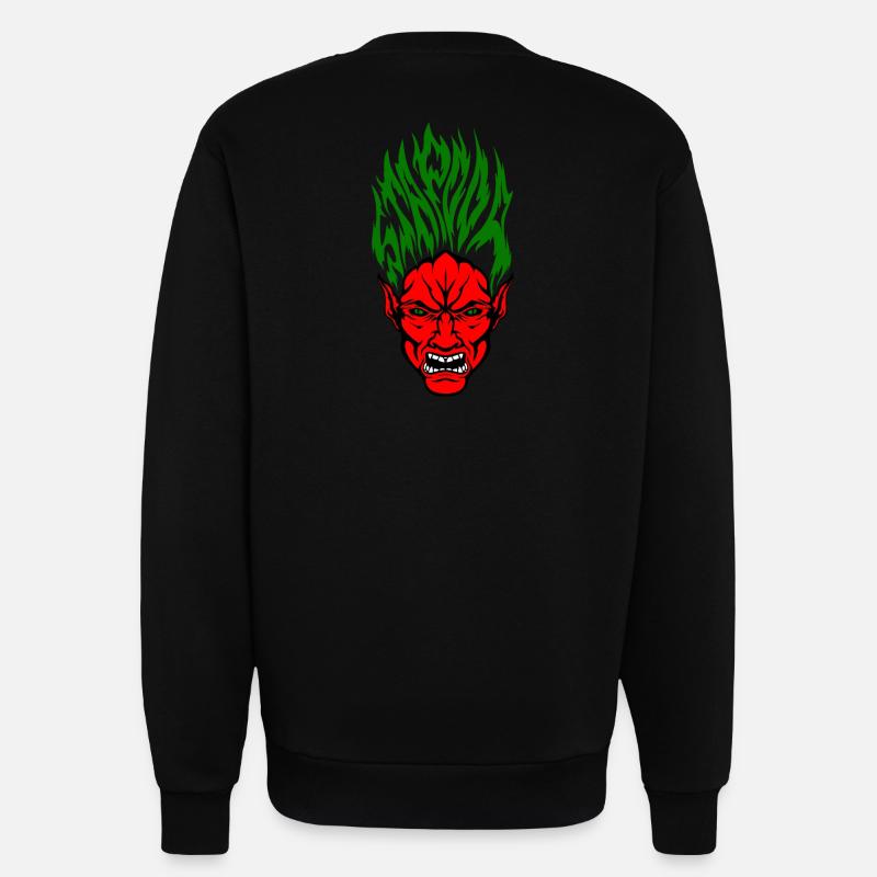 Stapooa Dämon Farbe - Sweatshirt - made by SPREAD  - SOLID BLACK