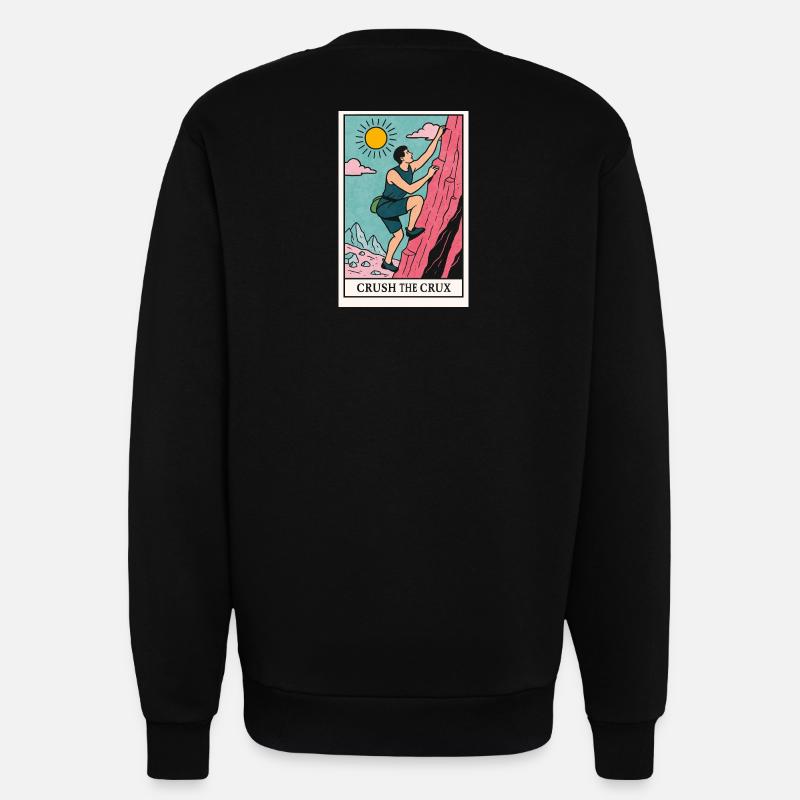 Adventurous boulder motif - Sweatshirt - made by SPREAD  - SOLID BLACK