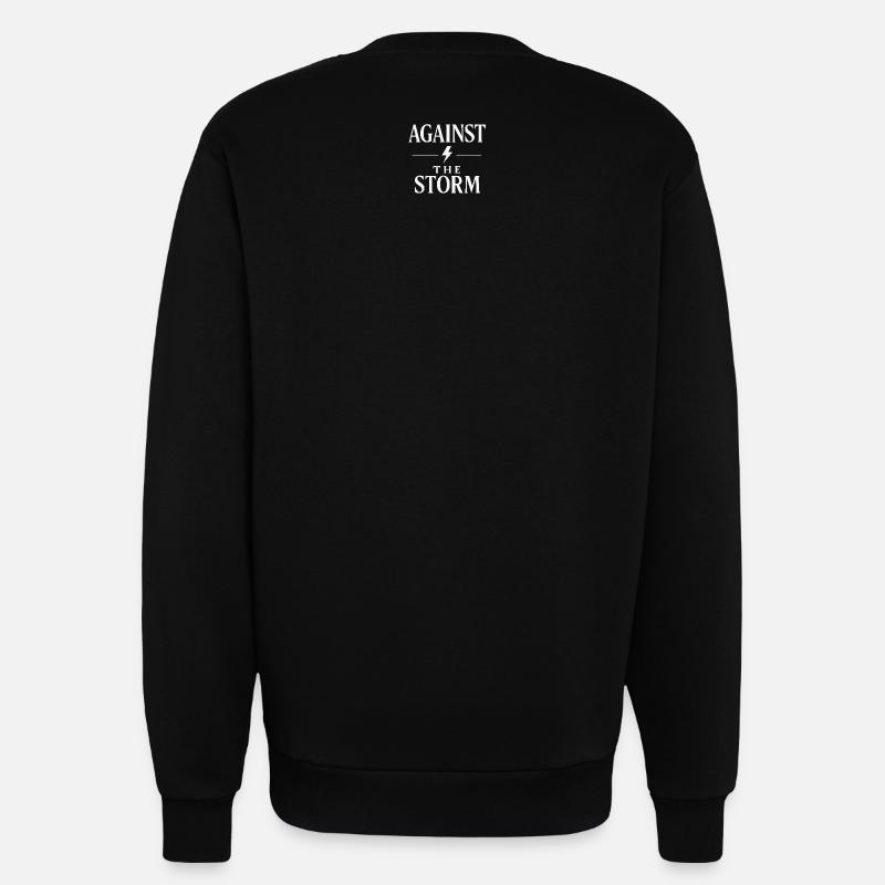 Powerful headwind lettering - Sweatshirt - made by SPREAD  - SOLID BLACK