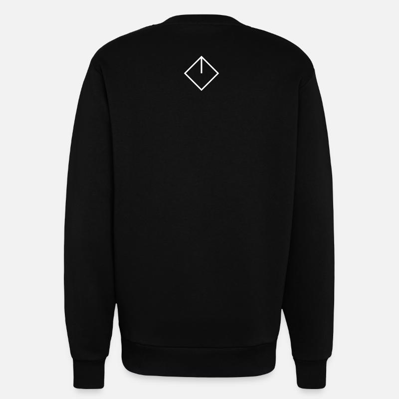cor white - Sweatshirt - made by SPREAD  - SOLID BLACK