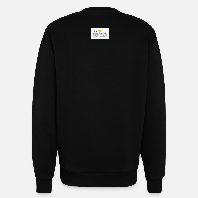 For animals in need - Sweatshirt - made by SPREAD - SOLID BLACK