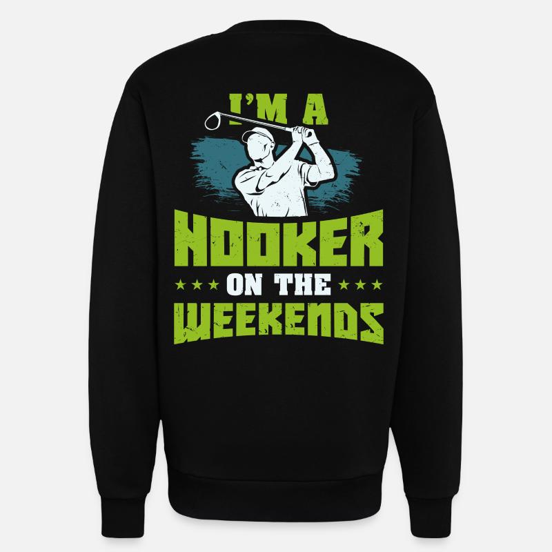 golf - Sweatshirt - made by SPREAD  - SOLID BLACK