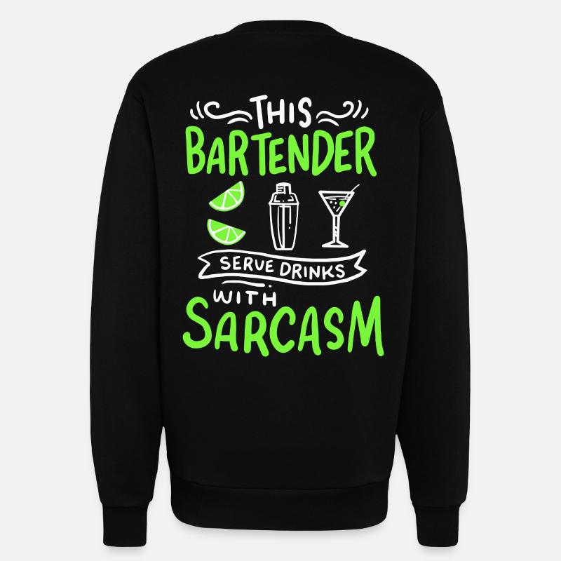 Bartender Funny Bartender - Sweatshirt - made by SPREAD  - SOLID BLACK
