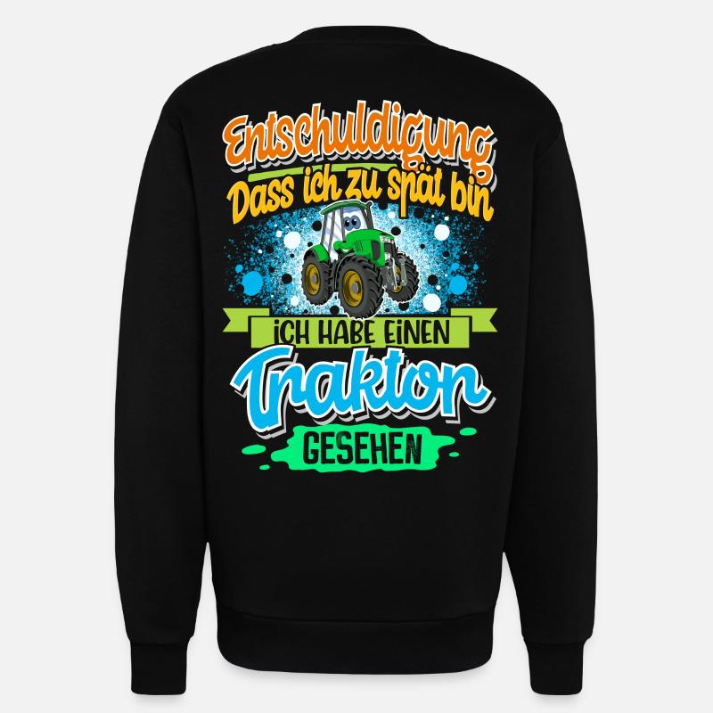 Traktor Lustiger Spruch Kinder - Sweatshirt - made by SPREAD  - SOLID BLACK