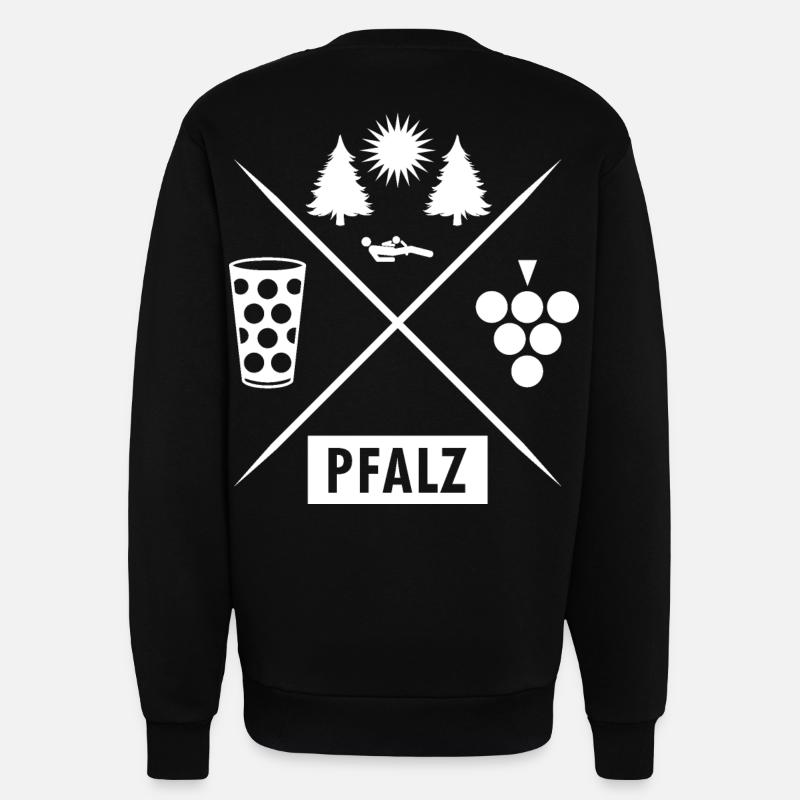 Pfälzer Mundart - Sweatshirt - made by SPREAD  - SOLID BLACK