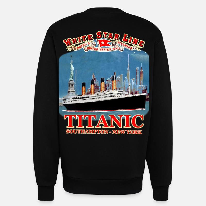 TITANIC creation Louis RUNEMBERG © Adagp - Sweatshirt - made by SPREAD  - SOLID BLACK
