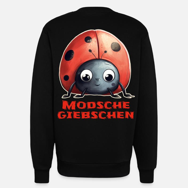 Modschegiebchen Marienkäfer - Sweatshirt - made by SPREAD  - SOLID BLACK
