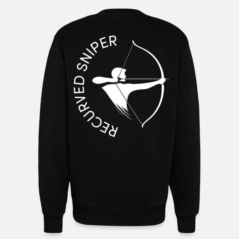 Archer Recurved Sniper Archery BSV - Sweatshirt - made by SPREAD  - SOLID BLACK