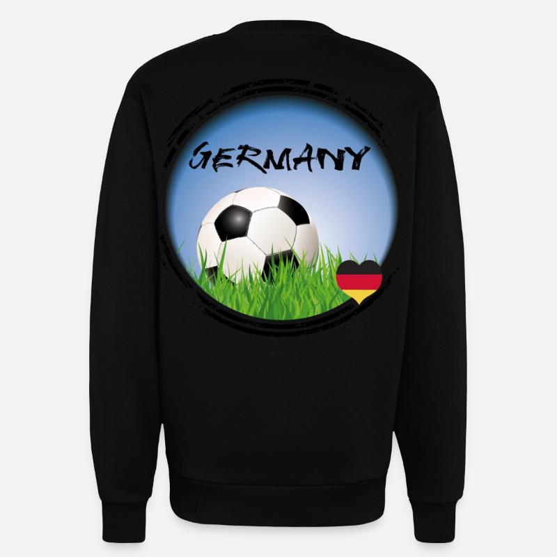 Fussball Deutschland - Sweatshirt - made by SPREAD  - SOLID BLACK