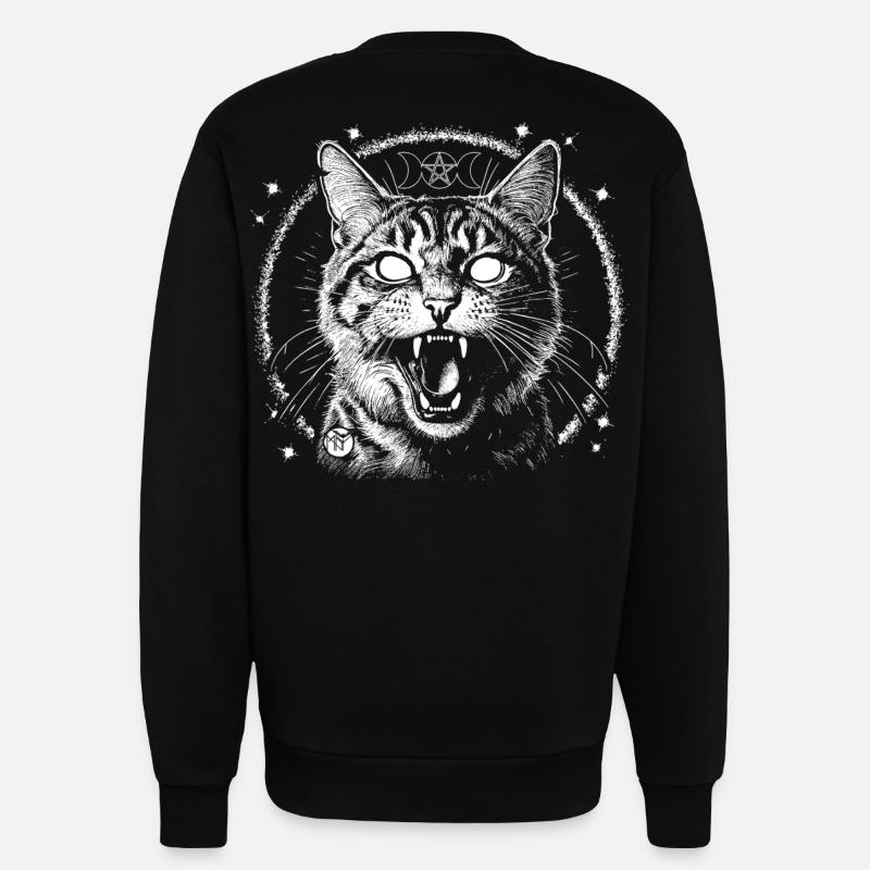 Bewitched Tabby - Sweatshirt - made by SPREAD  - SOLID BLACK