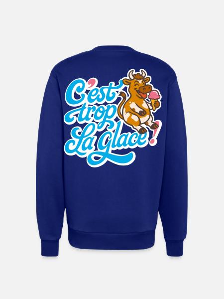 C'est trop la glace ! - Sweat bio décontracté fabriqué en UE - SOLID BLACK