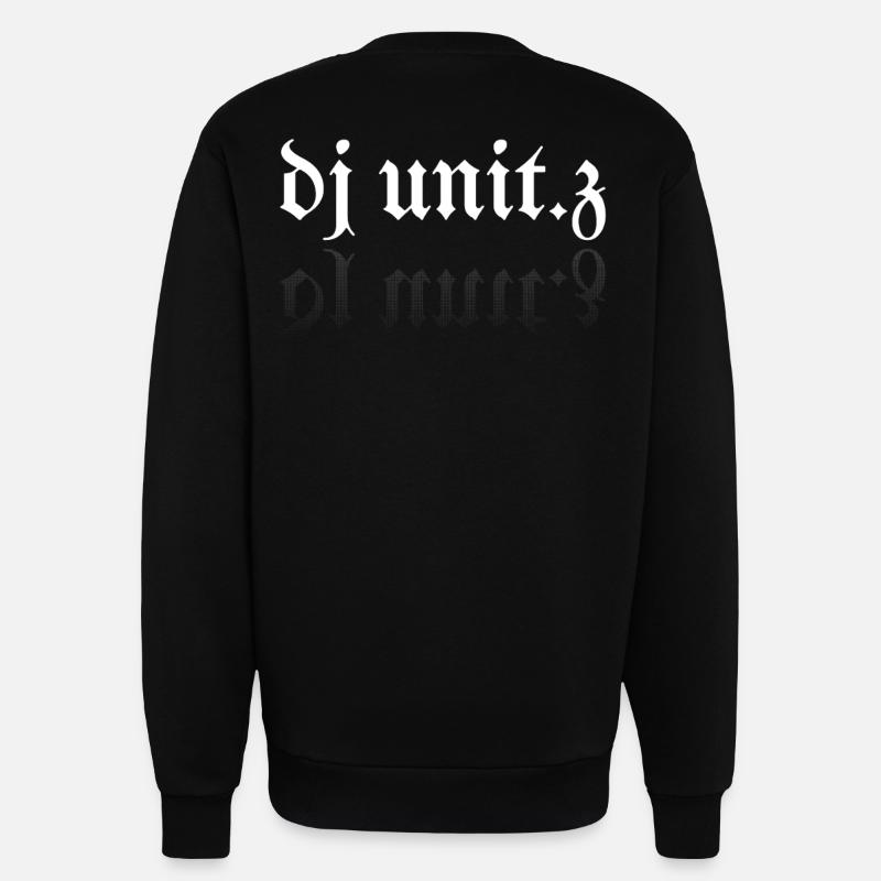 dj unit.z ohne Schnörkel - Sweatshirt - made by SPREAD  - SOLID BLACK