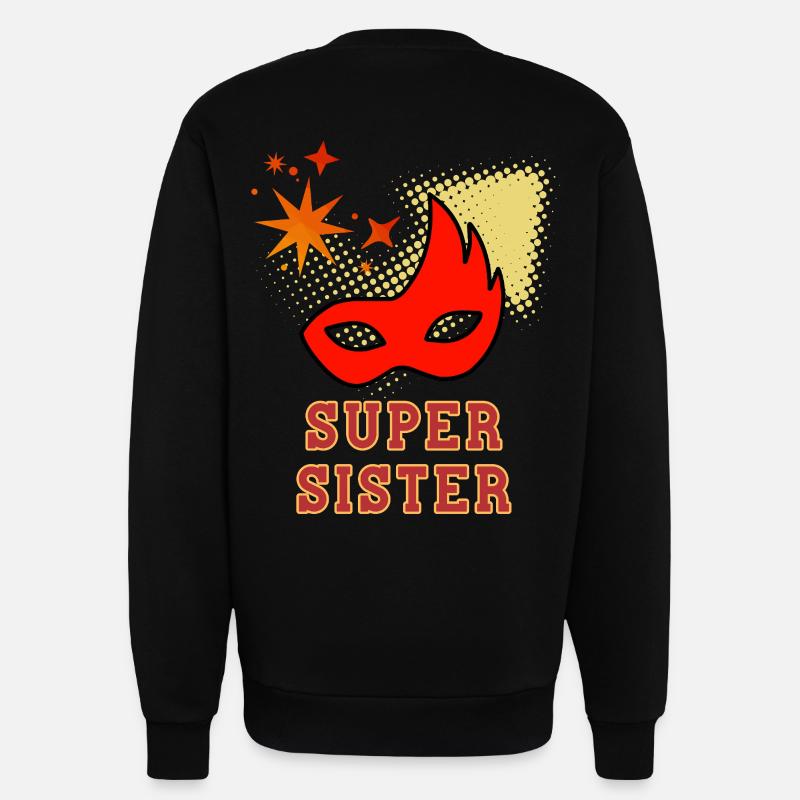 Super-Schwester - Sweatshirt - made by SPREAD  - SOLID BLACK