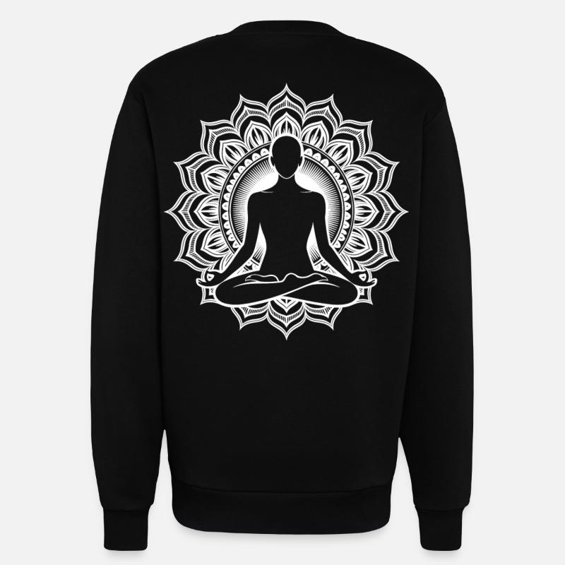 Meditation Chakra - Sweatshirt - made by SPREAD  - SOLID BLACK