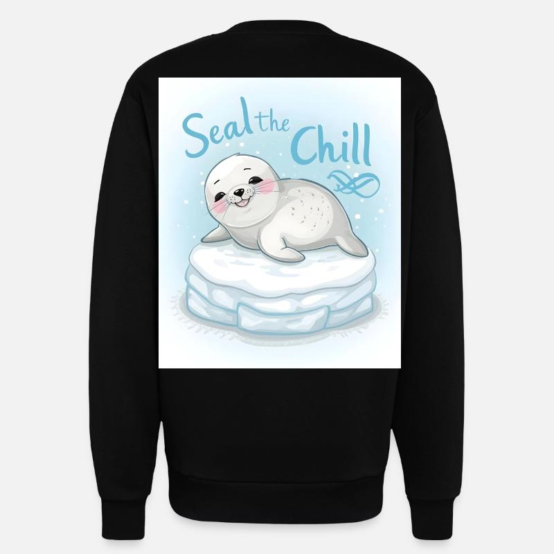 Versiegeln Sie die Kälte - Sweatshirt - made by SPREAD  - SOLID BLACK