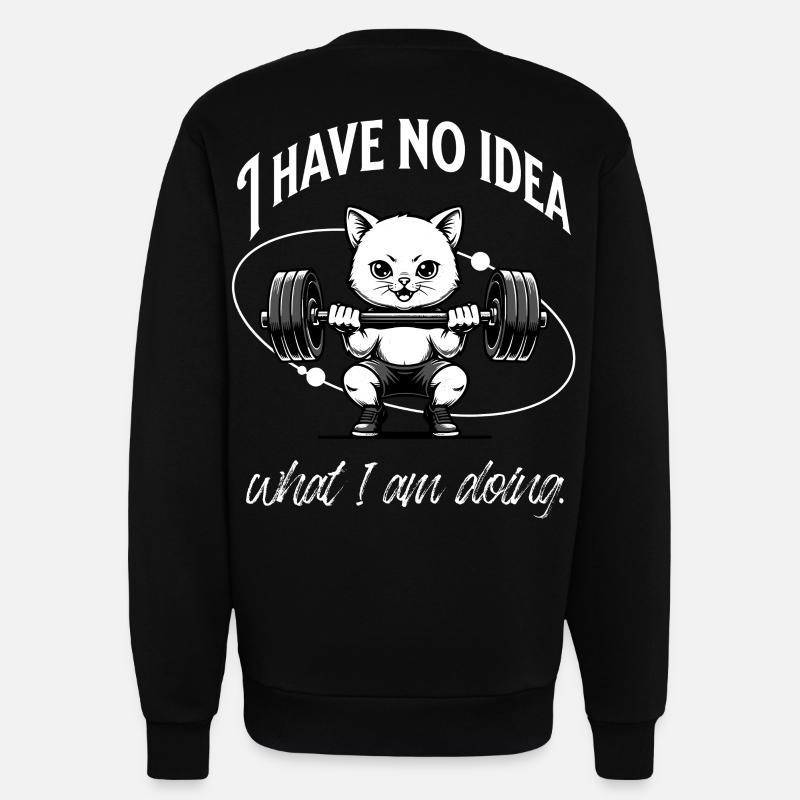 Gym Beginner | No Idea - Sweatshirt - made by SPREAD  - SOLID BLACK