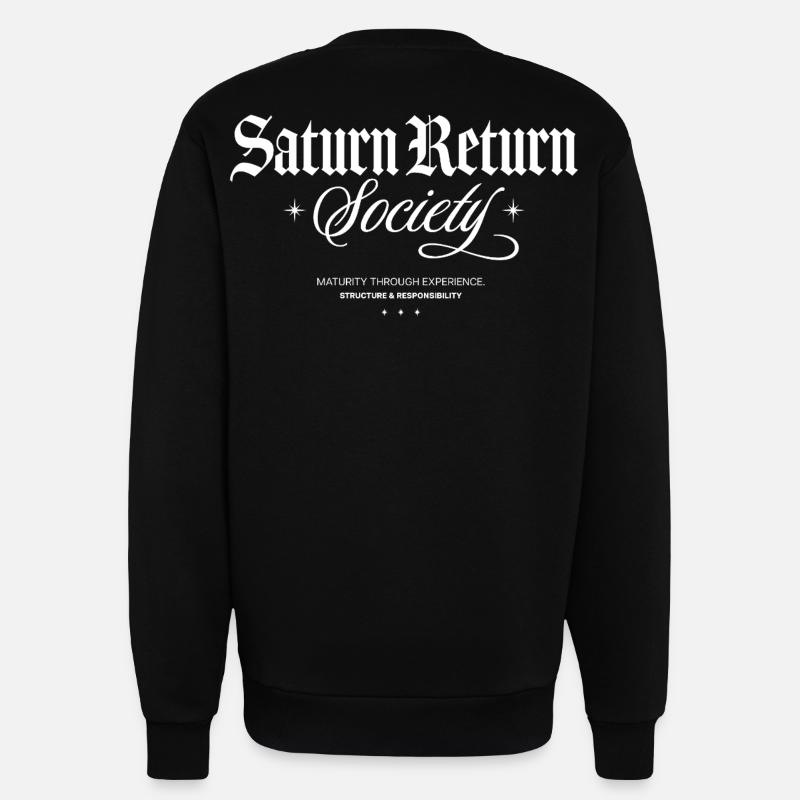 Saturn Rückkehr Gesellschaft - Sweatshirt - made by SPREAD  - SOLID BLACK