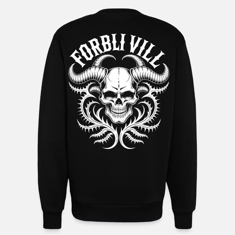Gorblin Villa Schädel - Sweatshirt - made by SPREAD  - SOLID BLACK