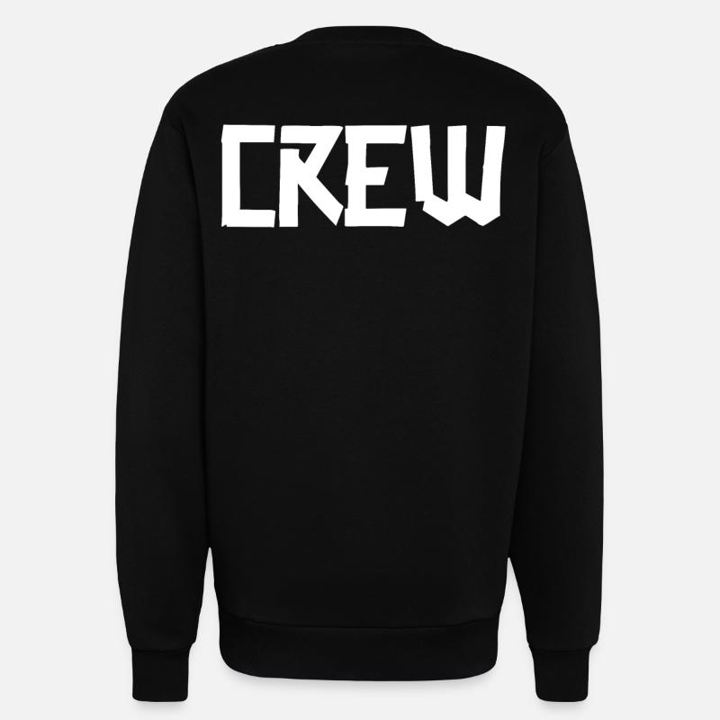 Crew Gaffer BIG Weiß - Sweatshirt - made by SPREAD  - SOLID BLACK