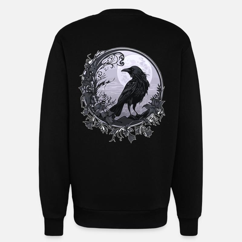 Rabe Krähe - Sweatshirt - made by SPREAD  - SOLID BLACK