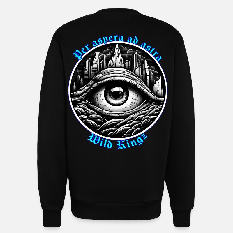 Per aspera ad astra. - Sweatshirt - made by SPREAD  - SOLID BLACK