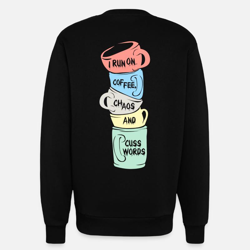coffee - Sweatshirt - made by SPREAD  - SOLID BLACK