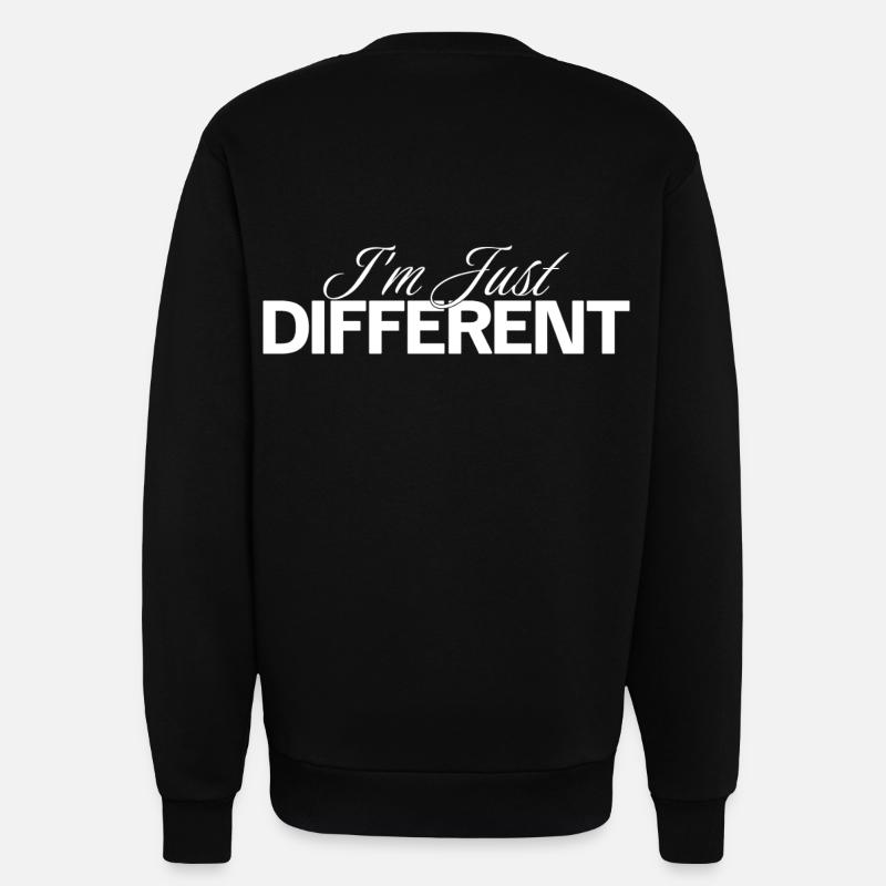 I'm different - Sweatshirt - made by SPREAD  - SOLID BLACK