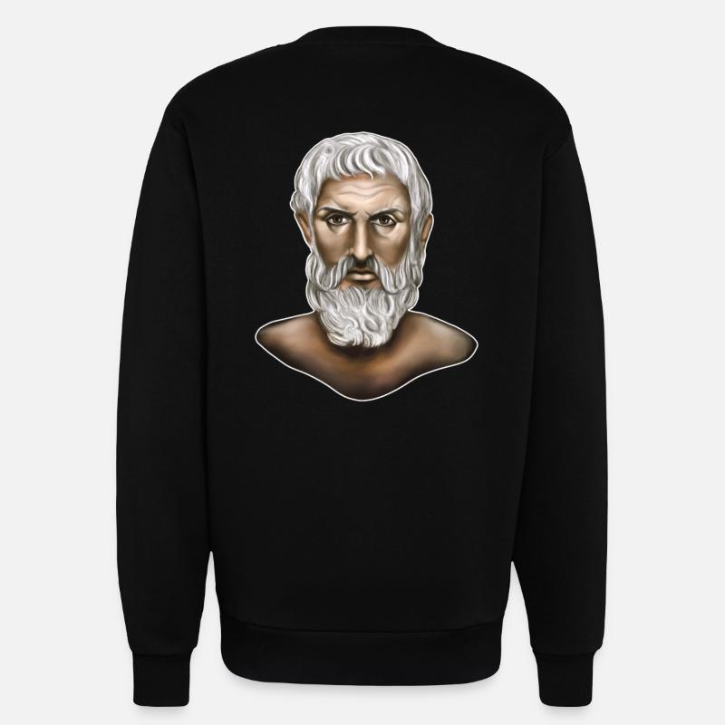 Epikur Griechischer Philosophie - Sweatshirt - made by SPREAD  - SOLID BLACK