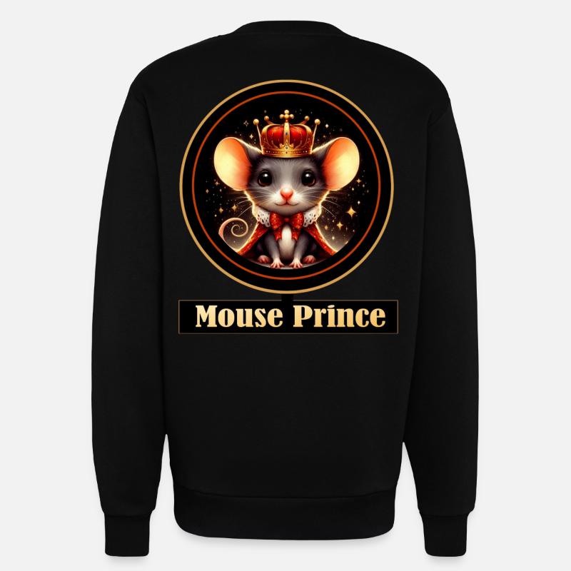 Mouse Prince King Magic - Sweatshirt - made by SPREAD  - SOLID BLACK
