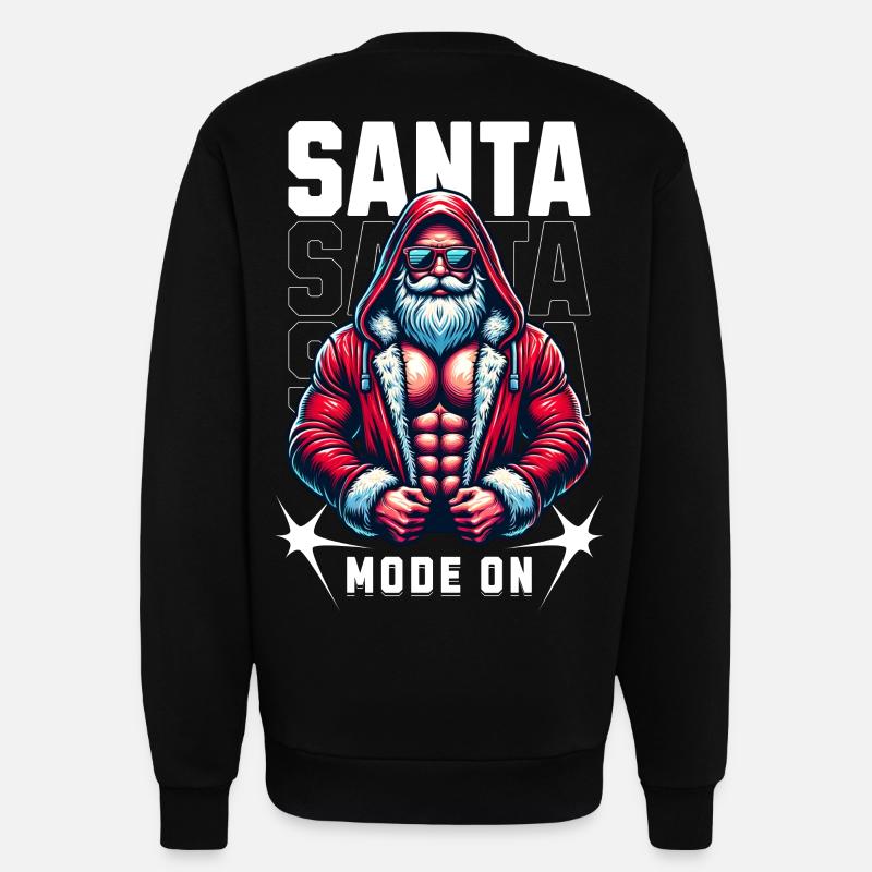 Santa Mode On - Sweatshirt - made by SPREAD  - SOLID BLACK