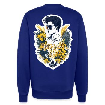 Mein bestes Leben - Sweatshirt - made by SPREAD  - Iconic Blue - Hinten