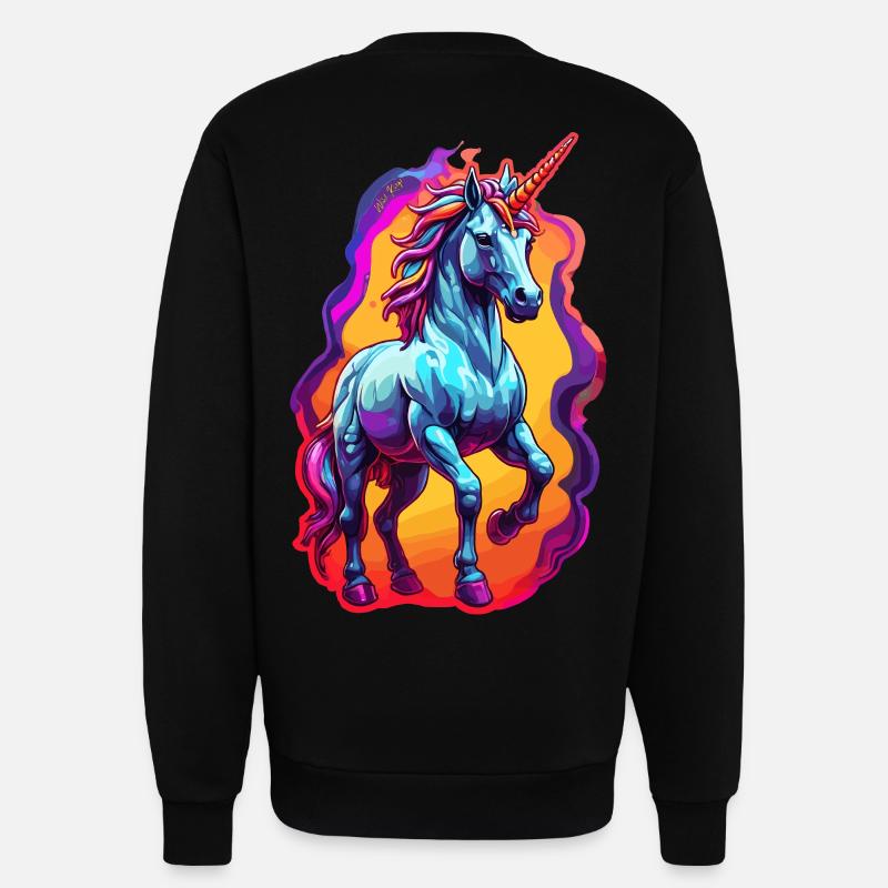 Einhorn - Sweatshirt - made by SPREAD  - SOLID BLACK
