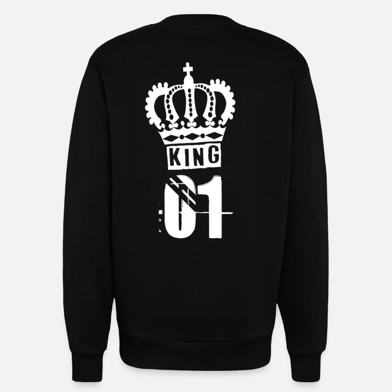 KING - Sweatshirt - made by SPREAD  - SOLID BLACK