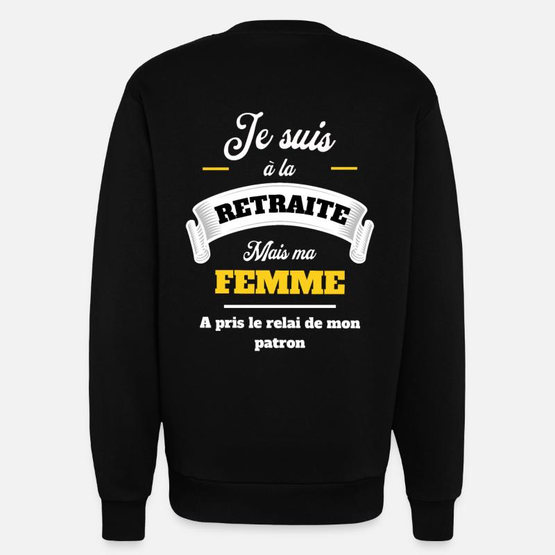 Rentner Mann Humor - Sweatshirt - made by SPREAD  - SOLID BLACK