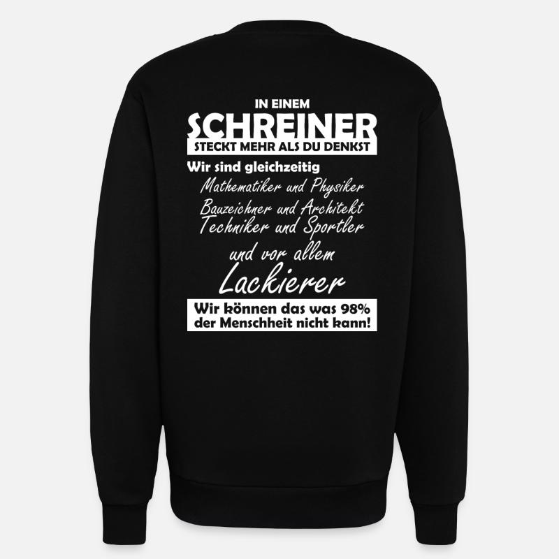 Schreiner - Sweatshirt - made by SPREAD  - SOLID BLACK