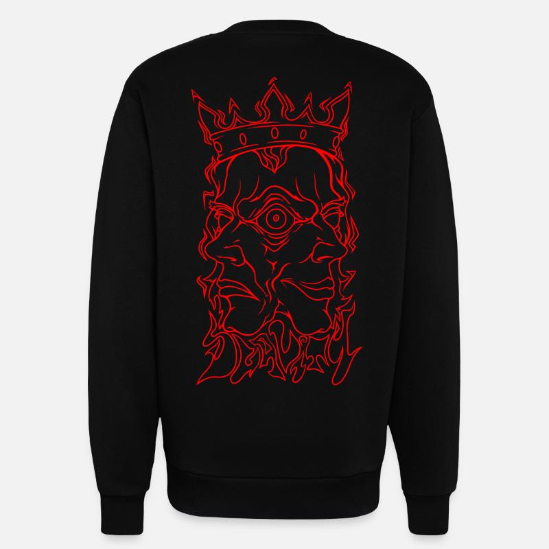 Dualité - Sweat bio décontracté fabriqué en UE - SOLID BLACK
