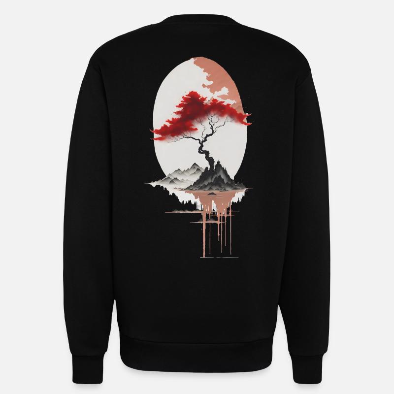 asiatische Insel - Sweatshirt - made by SPREAD  - SOLID BLACK
