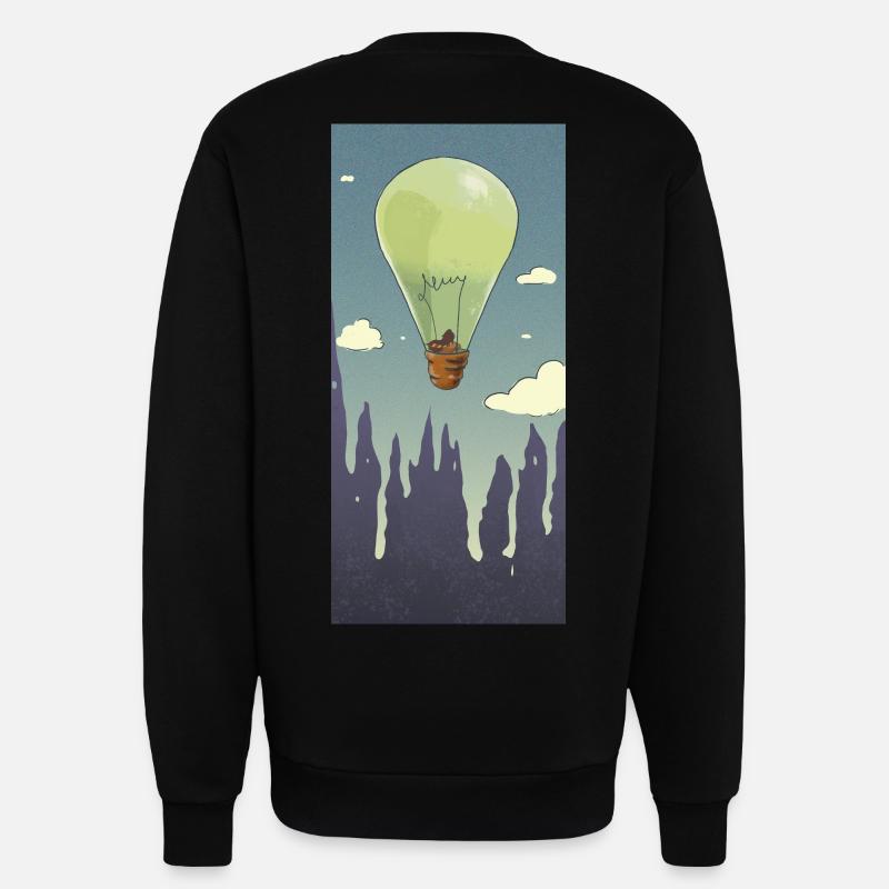 Ballonlampe - Sweatshirt - made by SPREAD  - SOLID BLACK